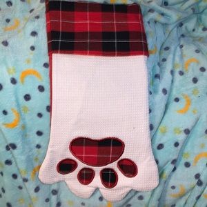 NWT Christmas Holiday Paw-print Stocking